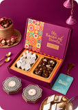 Festive Gift Set with Sweets & Candle Decor