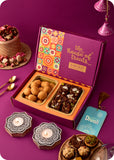 Festive Gift Set: Sweets, Savoury & Lotus Candle Decor