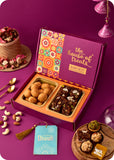 Festive Gift Set: Sweets, Savoury & Lotus Candle Decor