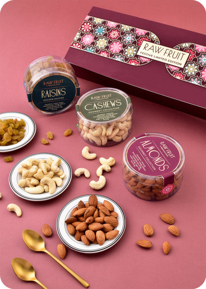 Celebration Gift Pack: Cashew Almonds Raisins