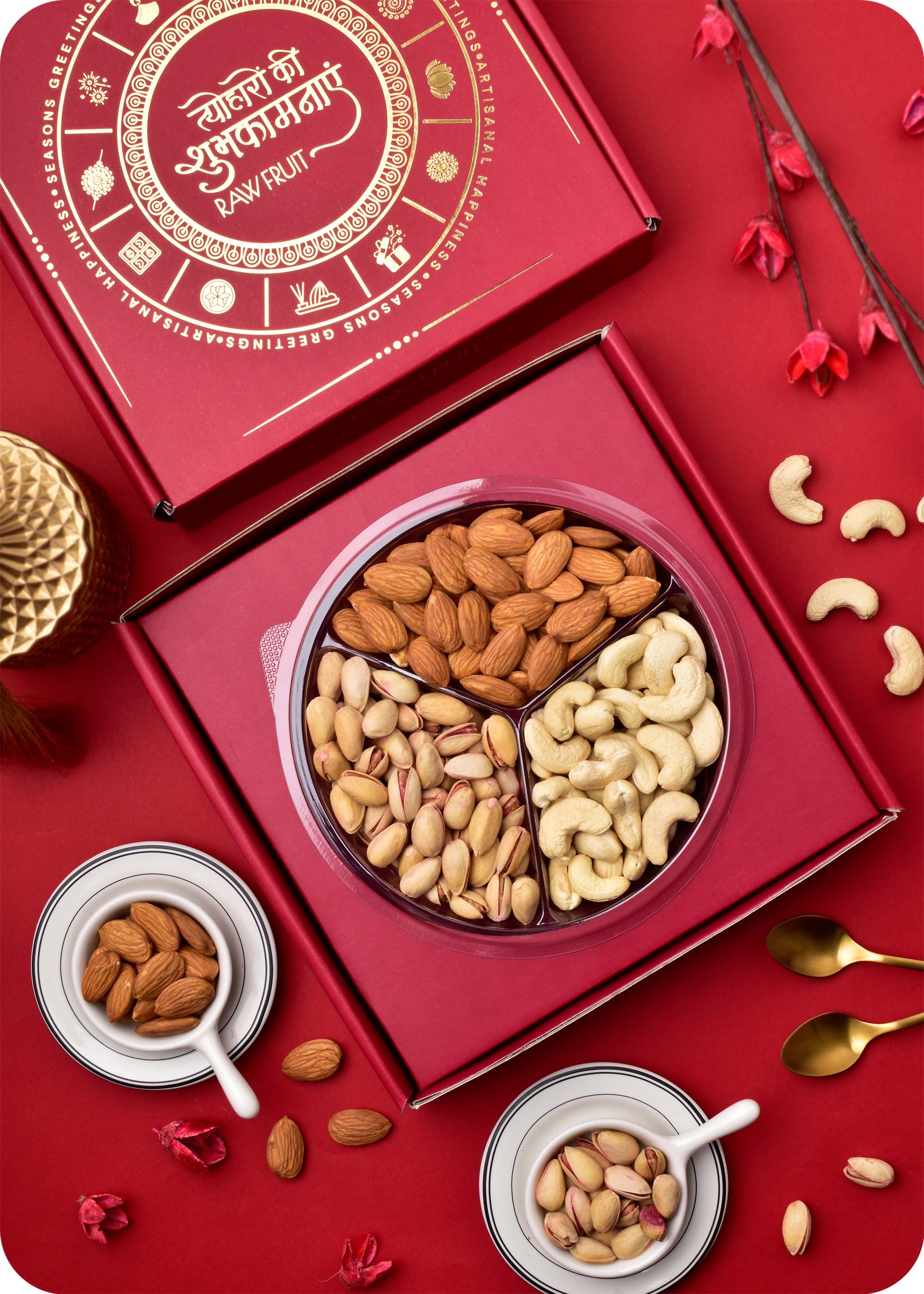 Dry Fruits Gift Box with Almonds, Cashews & Pistachios