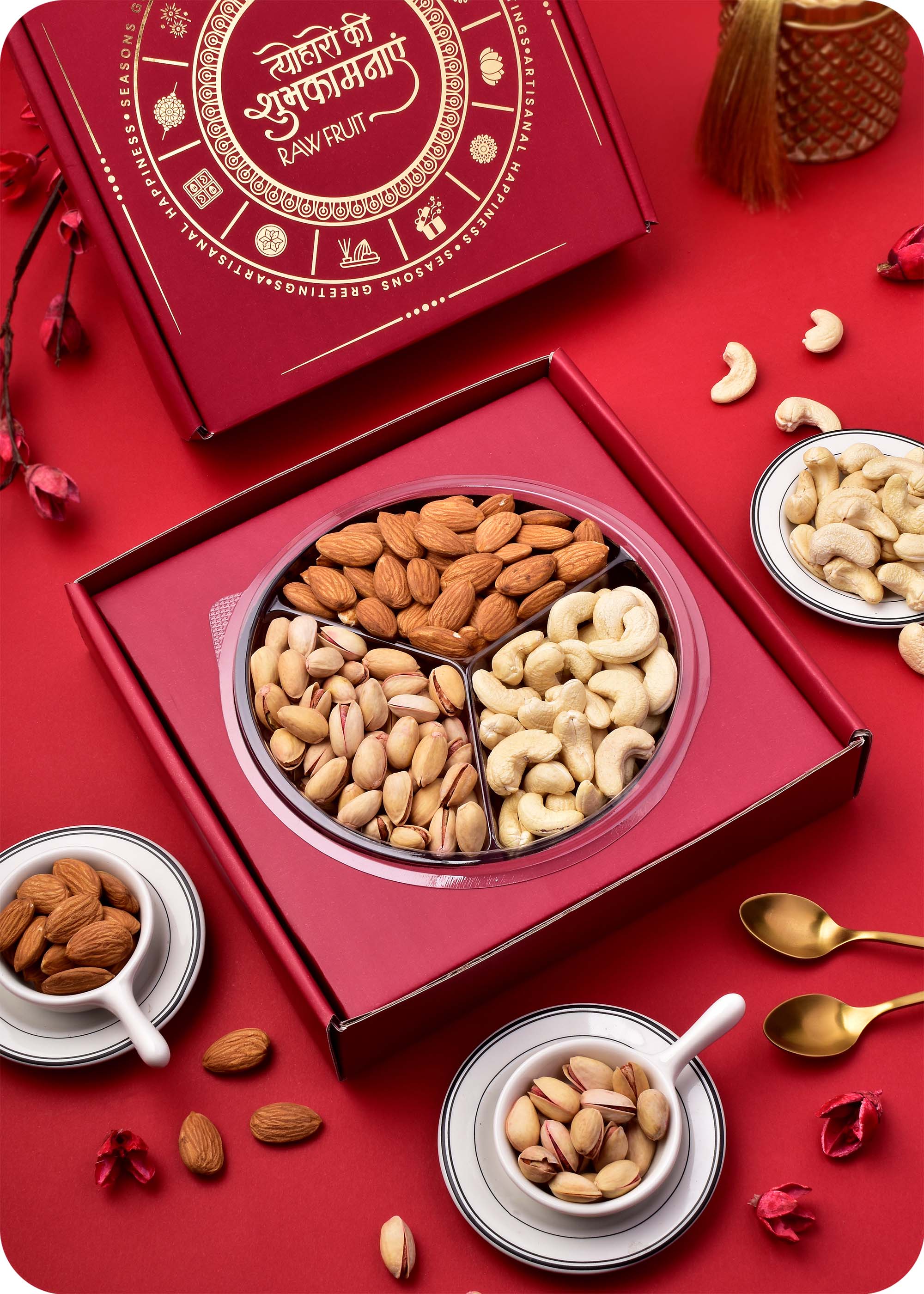 Dry Fruits Gift Box with Almonds, Cashews & Pistachios