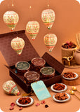 Diwali Gift Set – Spiced & Flavored Almonds with DIY Paper Light Lamp