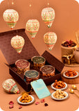 Festive Delight Hamper – Spiced & Flavored Cashews with DIY Paper Light Lamps