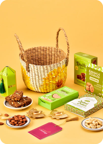 Diwali Gift Box: Sweets, Cookies & DryFruits