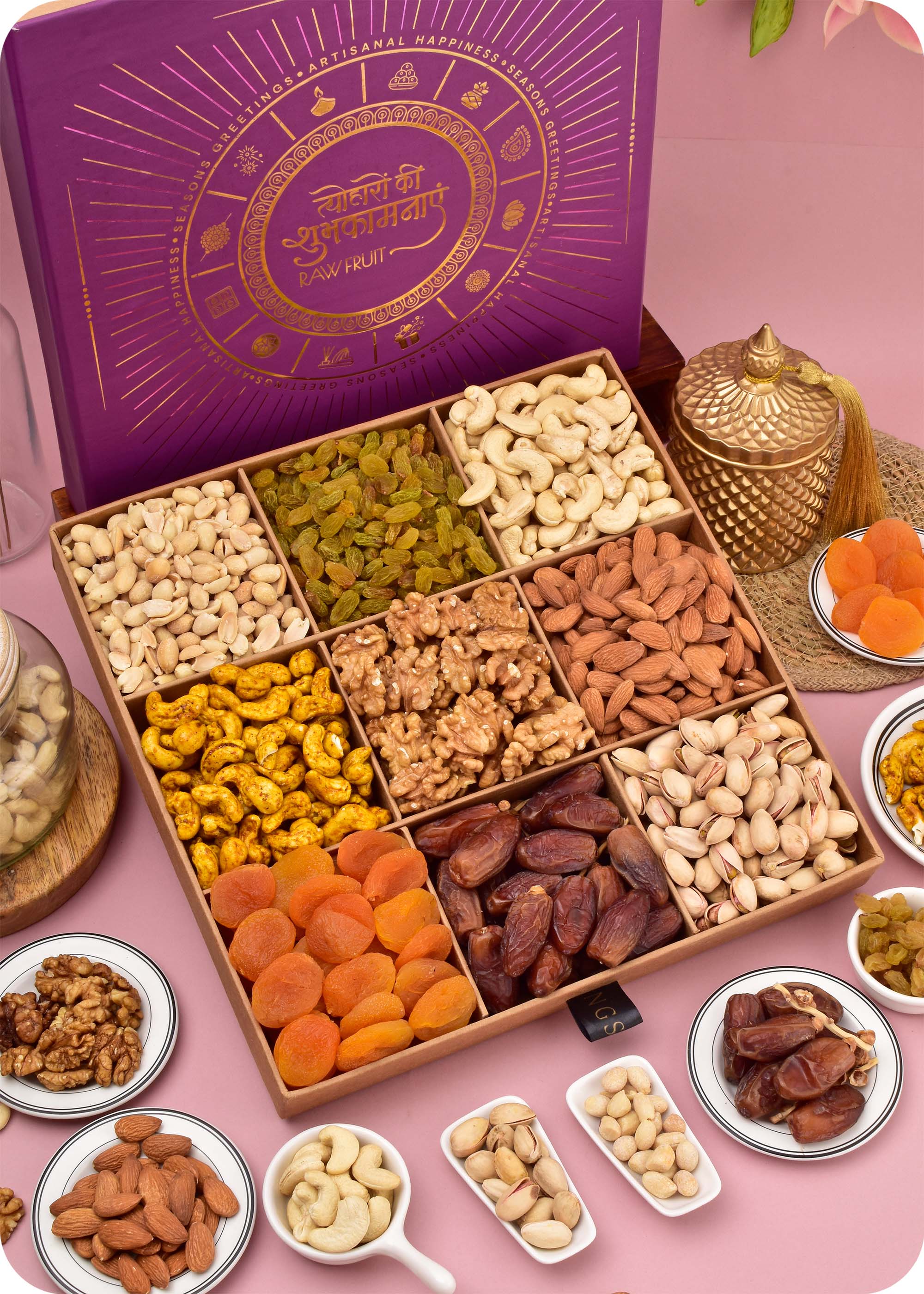 Festive Delight Dry Fruits Gift Box
