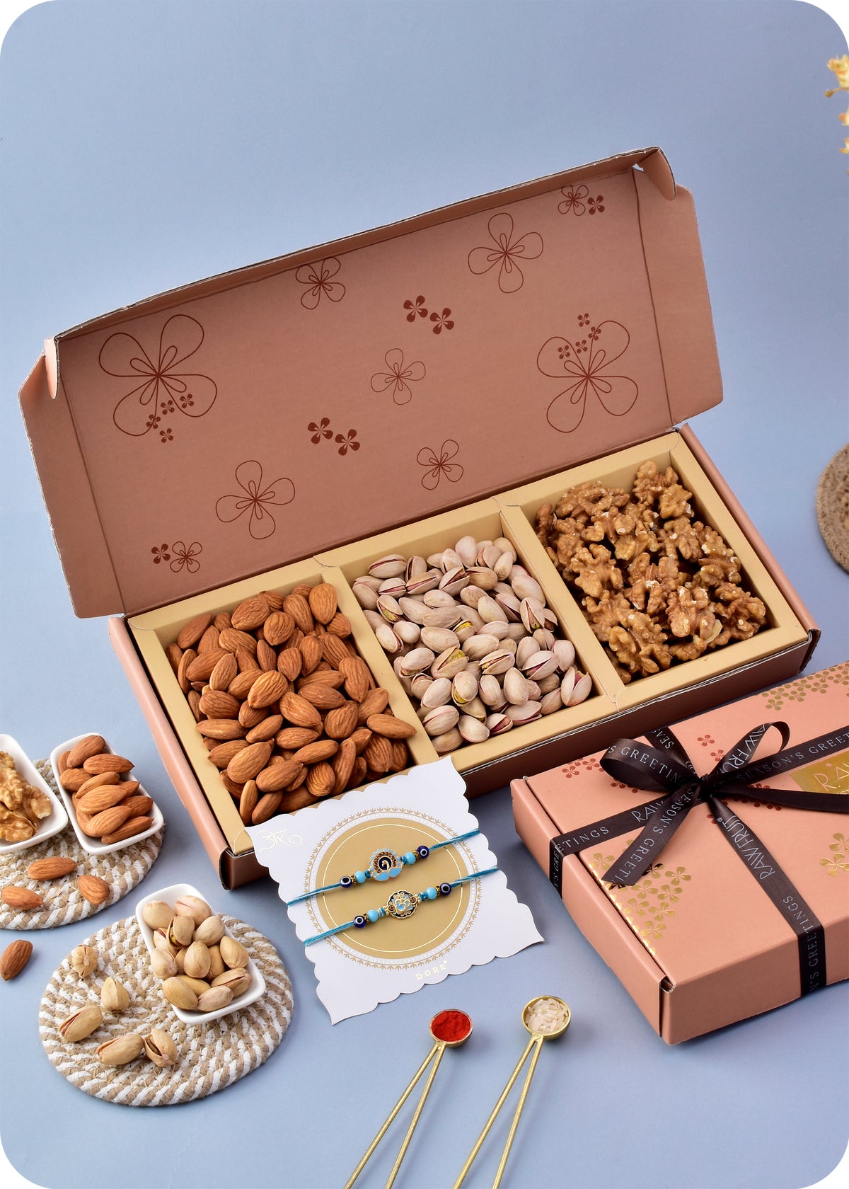 Dry Fruits with Rakhi set of 2