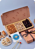 Dry Fruits Gift Pack with Rakhi
