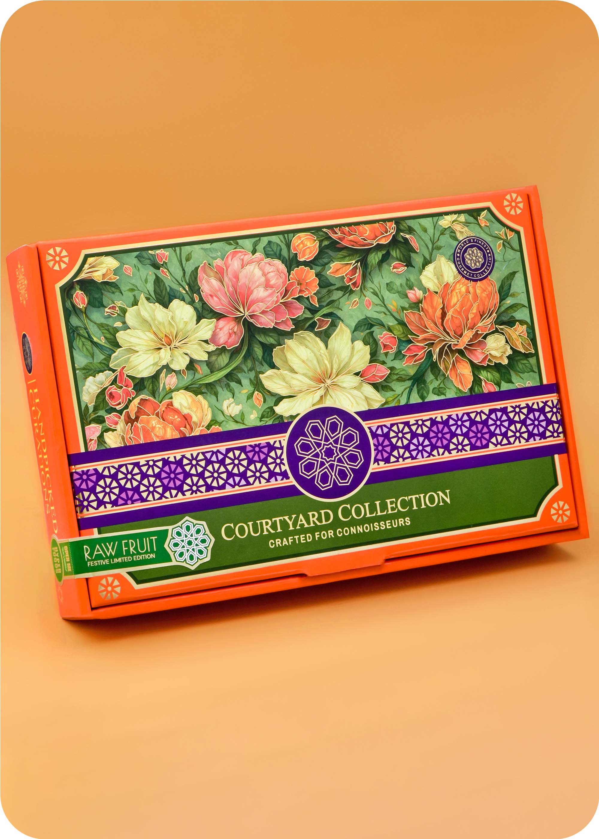 Courtyard Collection - 745 Grams Set of 6 Dry Fruits with Set of 2 Rakhi