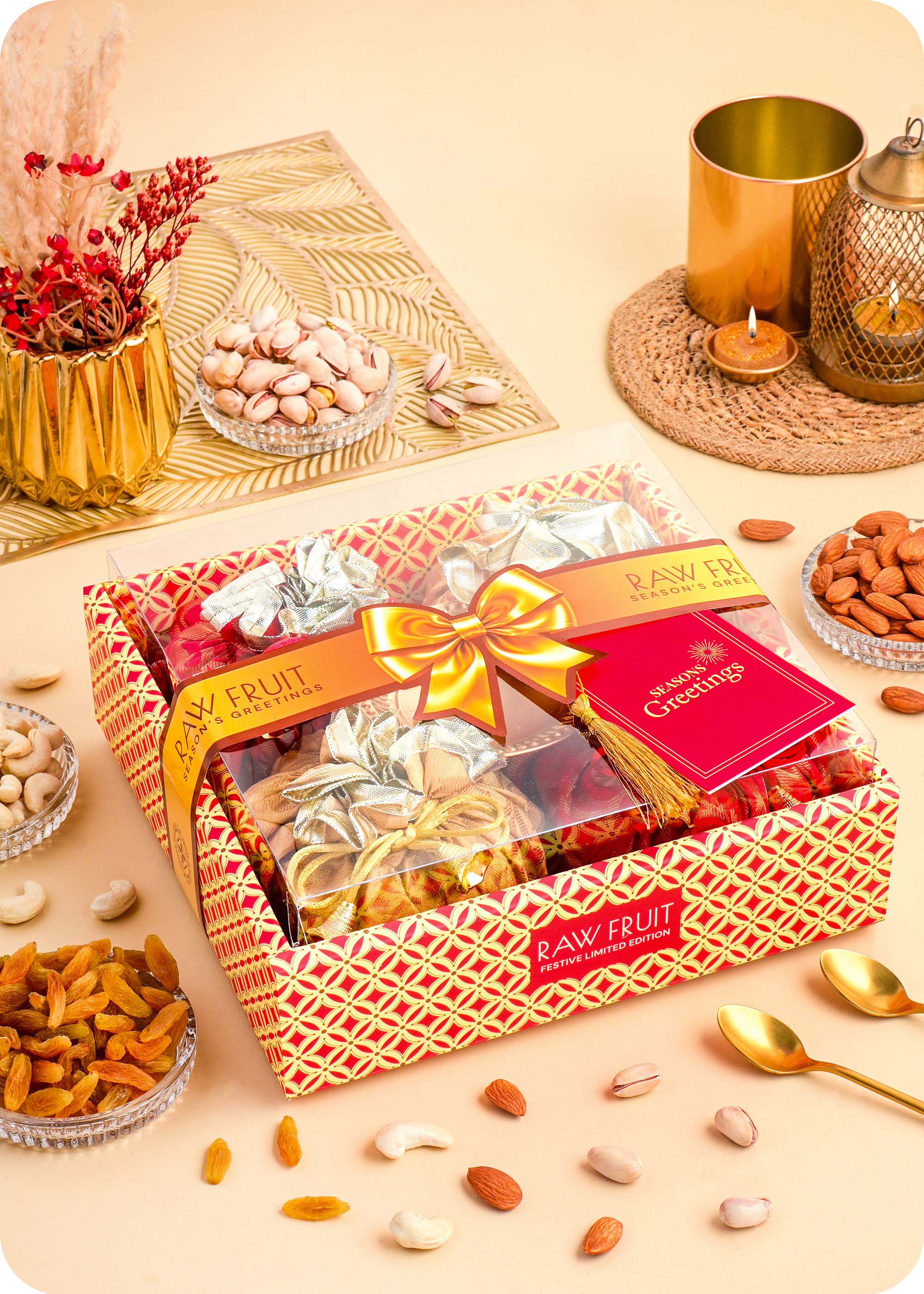 Dry Fruits Potli Tray Gift Hamper