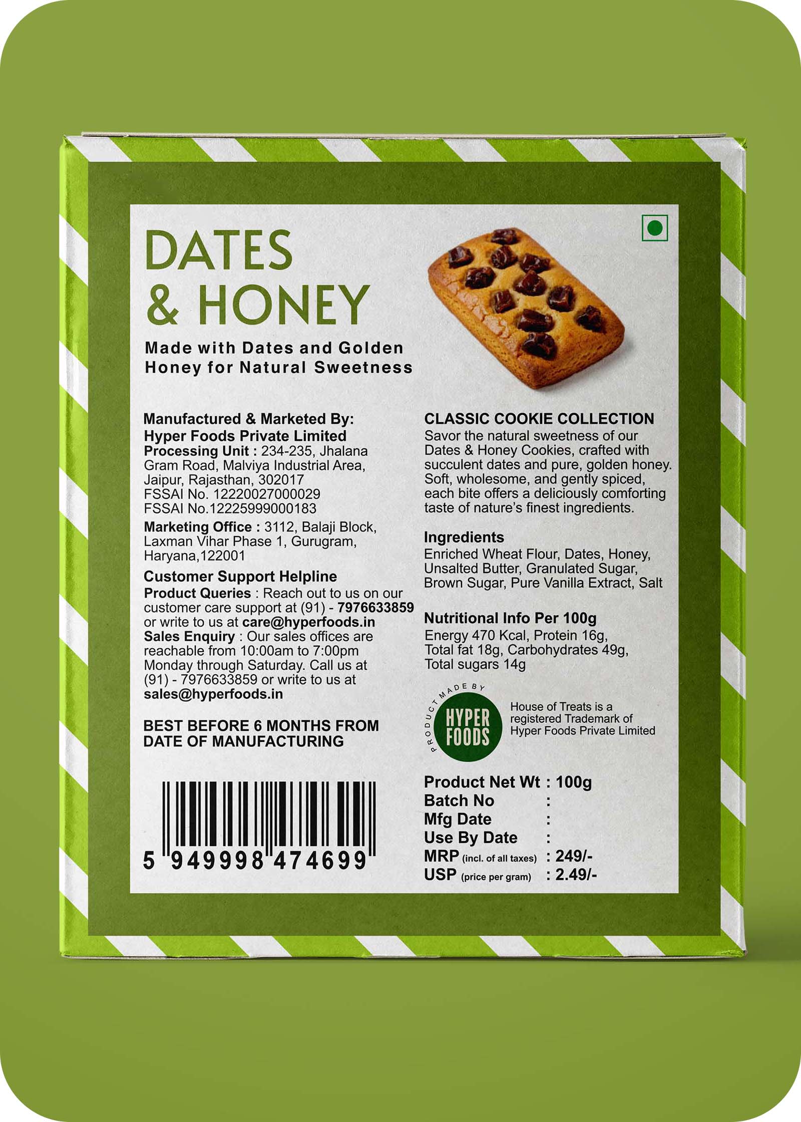 HyperFoods® Dates & Honey Cookies