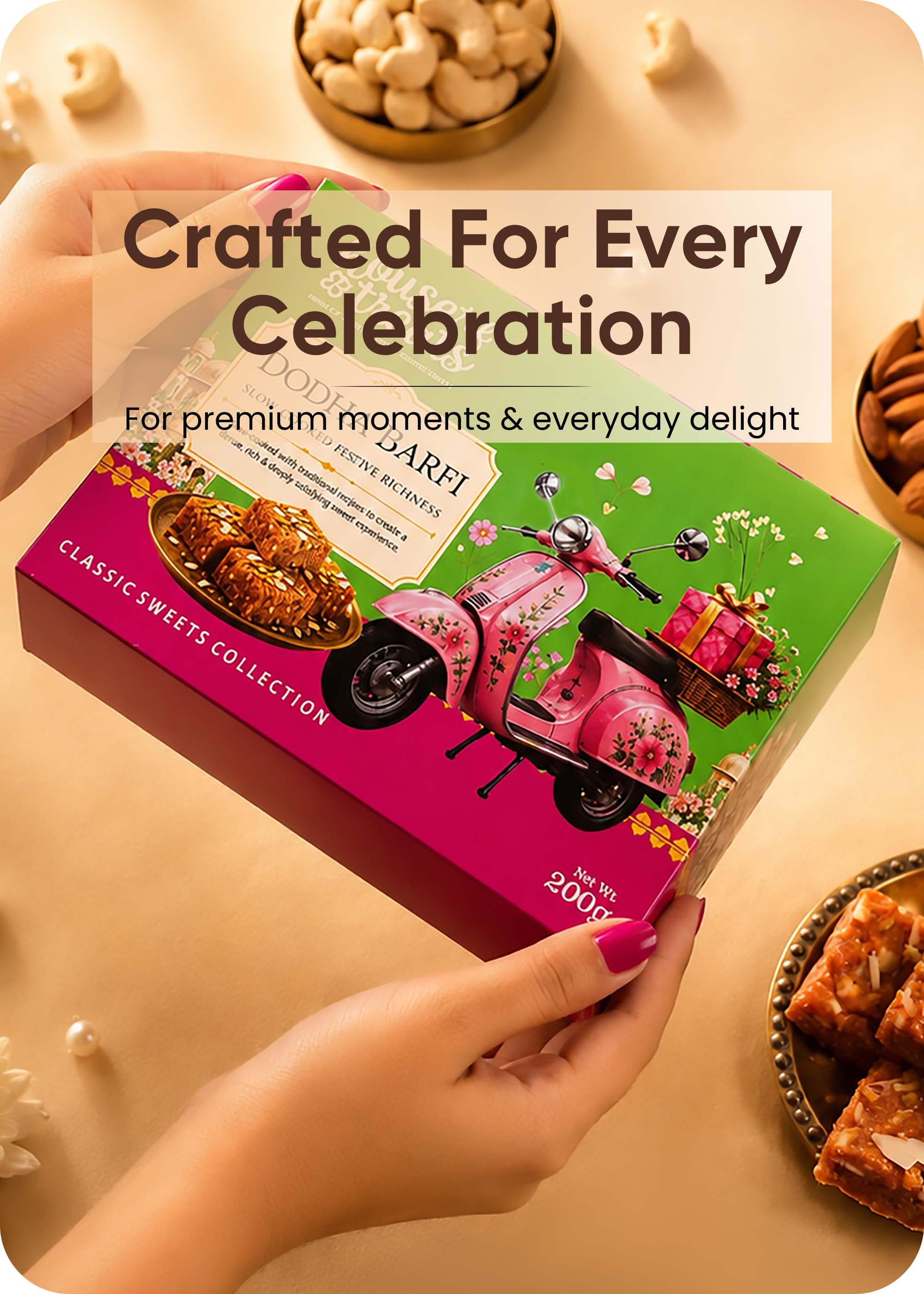 Sweet Treat: Dodha Barfi With Set of 2 Rakhi