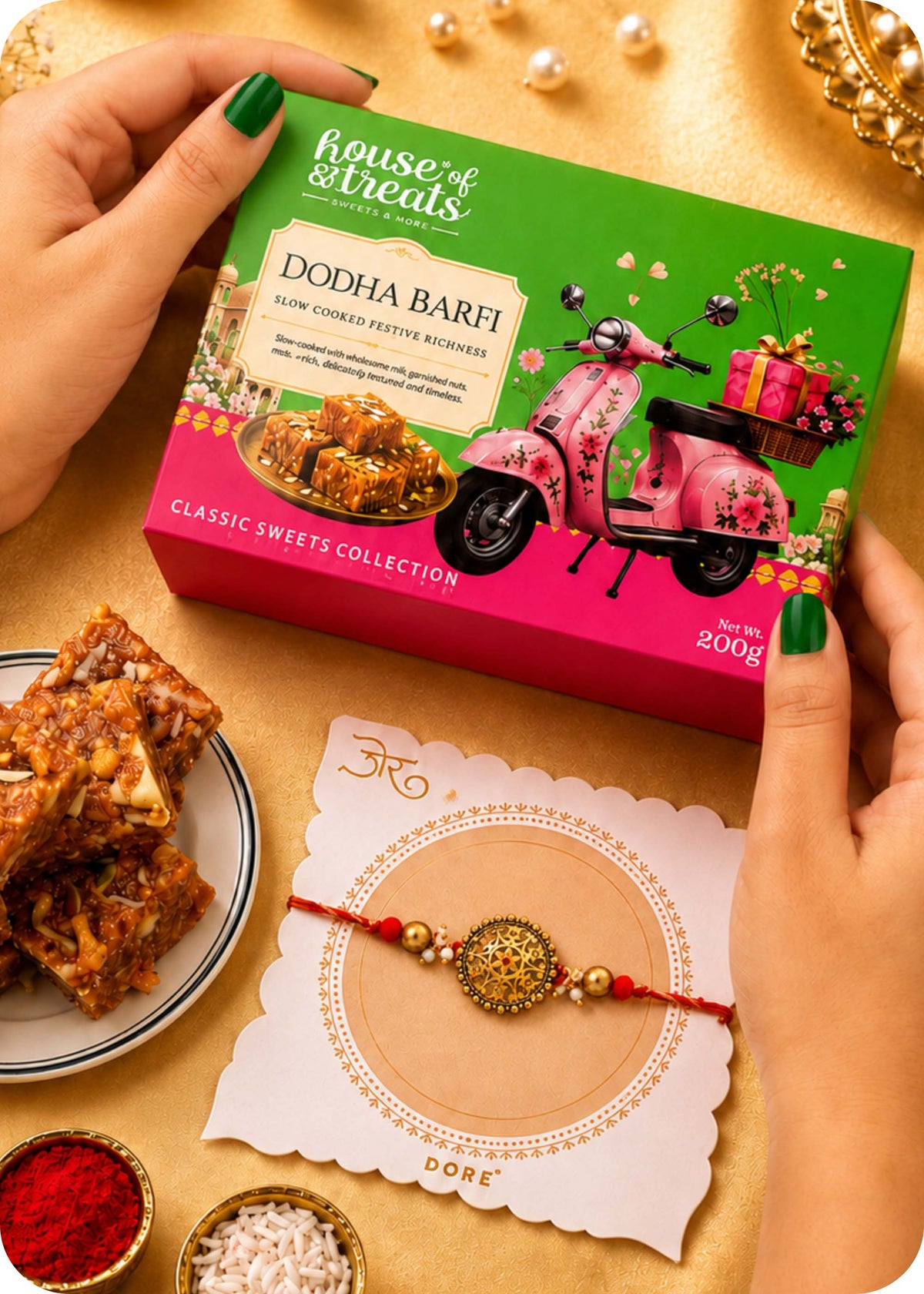 Sweet Treat: Dodha Barfi With Rakhi