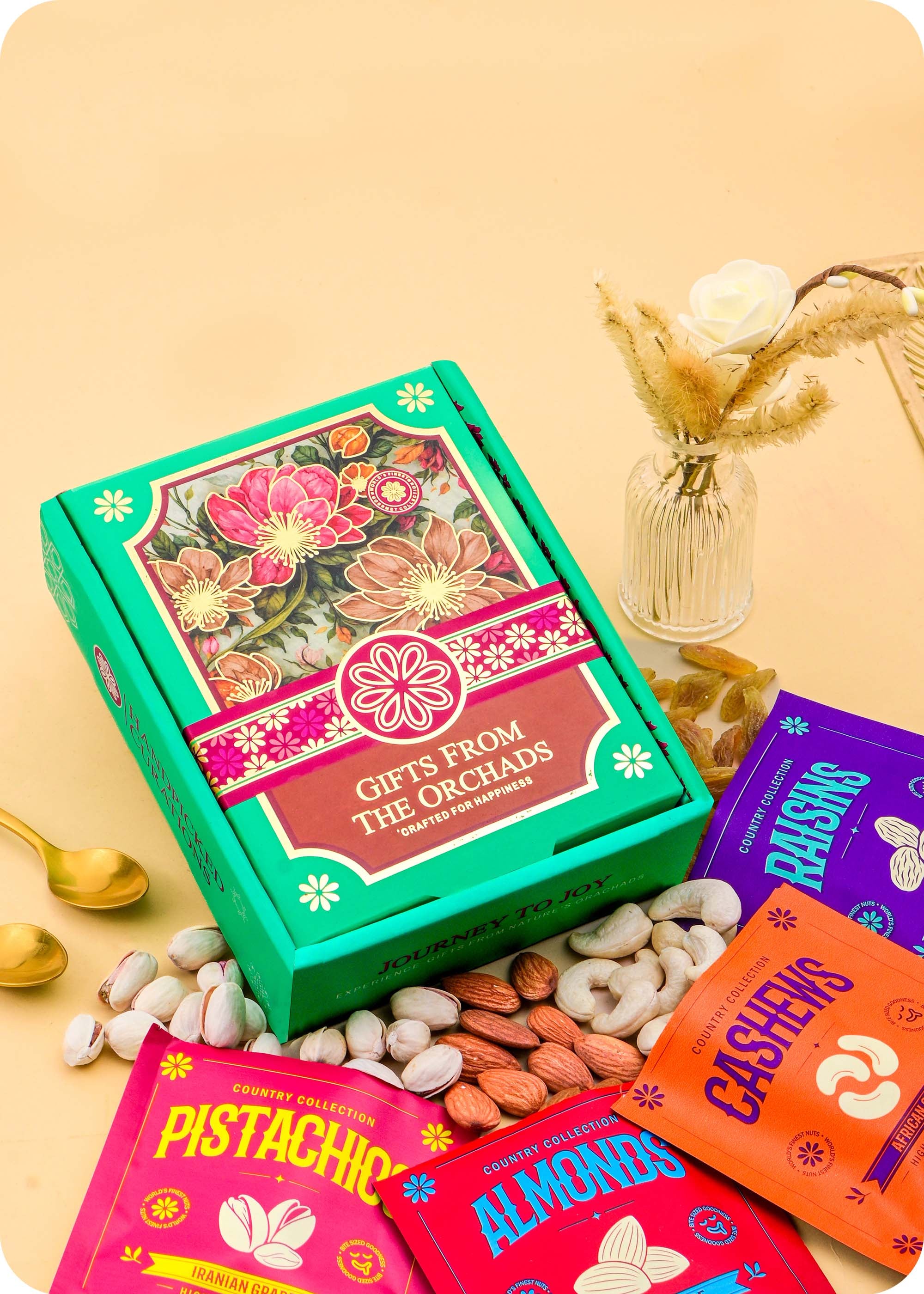 Gifts From The Orchards Dry Fruits Gift Pack with Rakhi