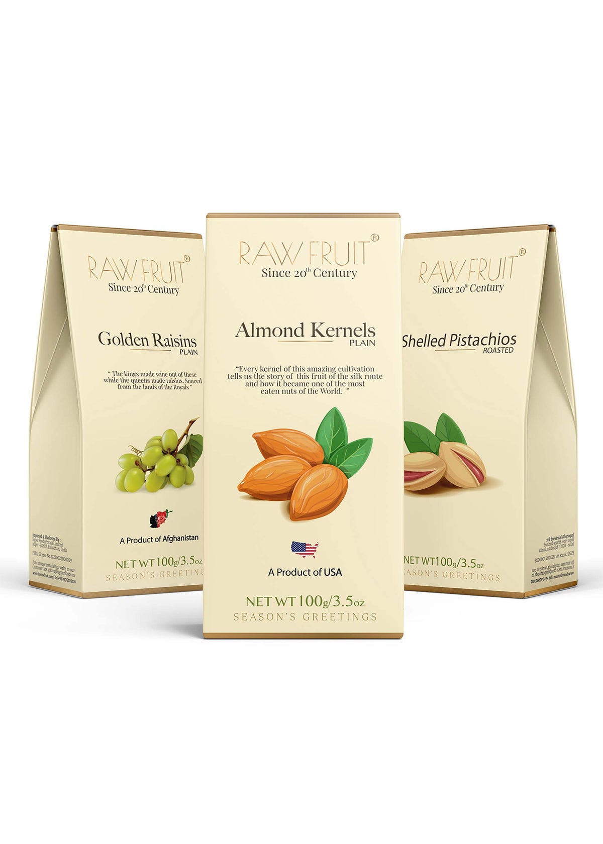 Dry Fruits Combo Pack Almonds, Raisins & Pistachios