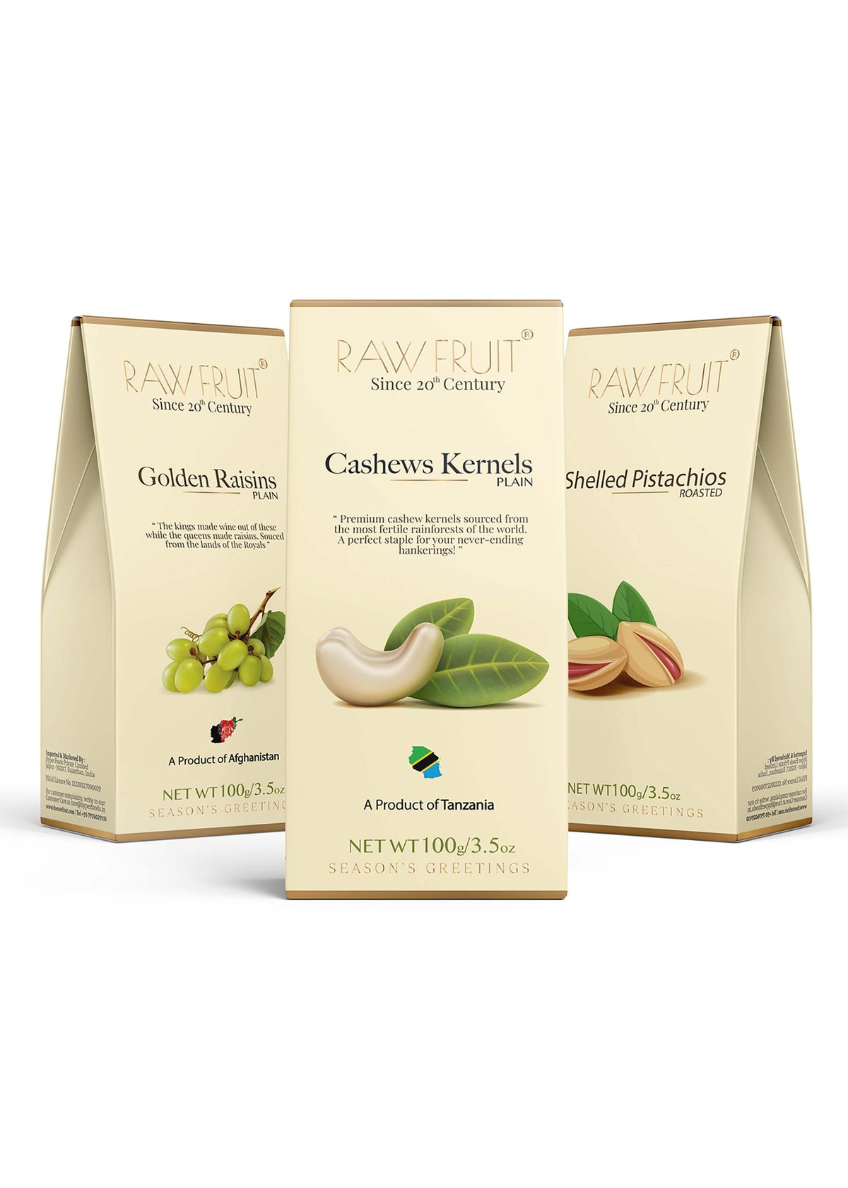 Dry Fruits Combo Pack Cashews, Raisins & Pistachios