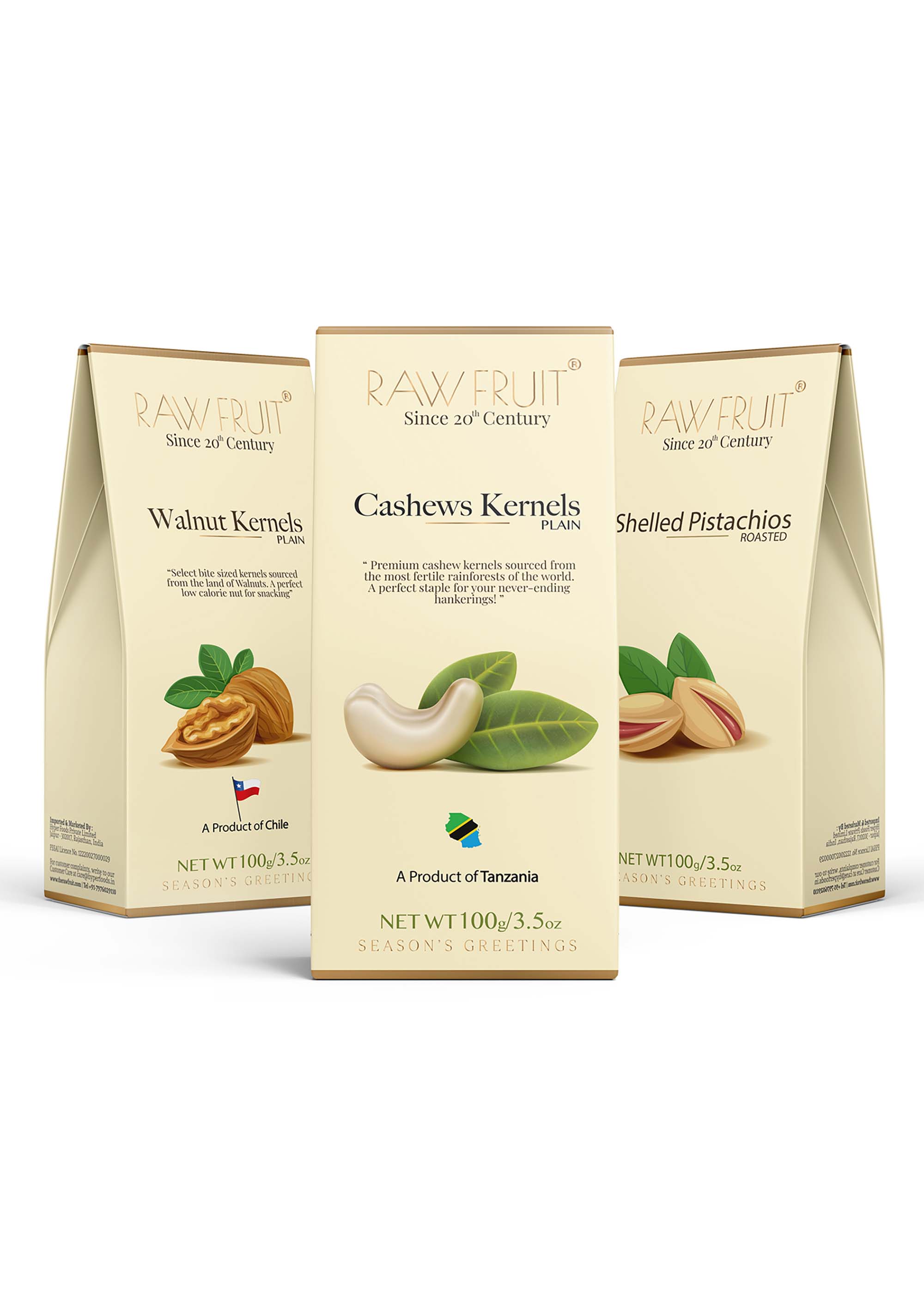 Dry Fruits Combo Pack Cashews, Walnuts & Pistachios