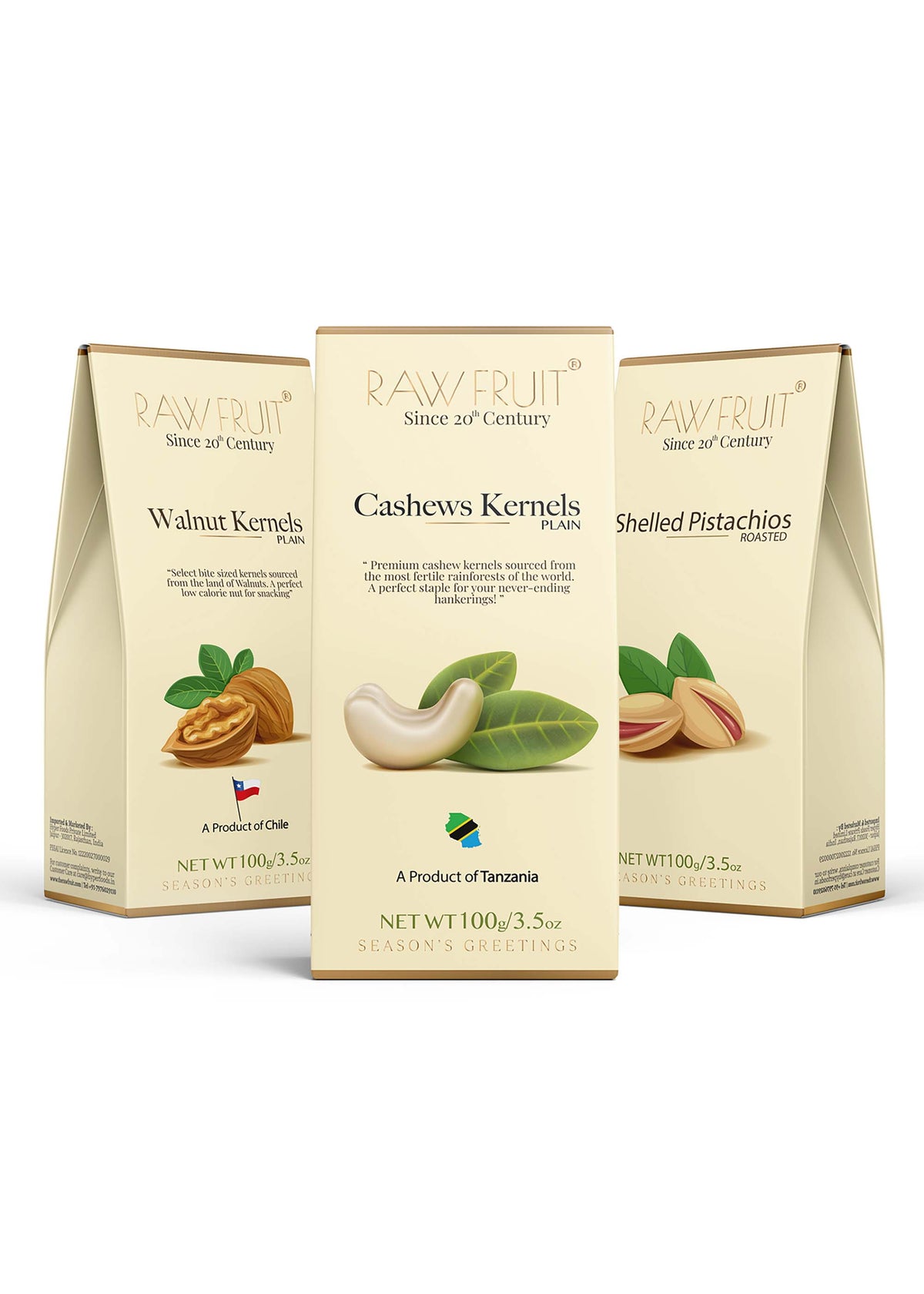 Dry Fruits Combo Pack Cashews, Walnuts & Pistachios