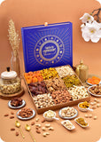 Dry Fruits Gift Hamper for Every Occasion including cashews, almonds, raisins, dates, pistachios, walnuts, roasted cashews, apricots, penuts