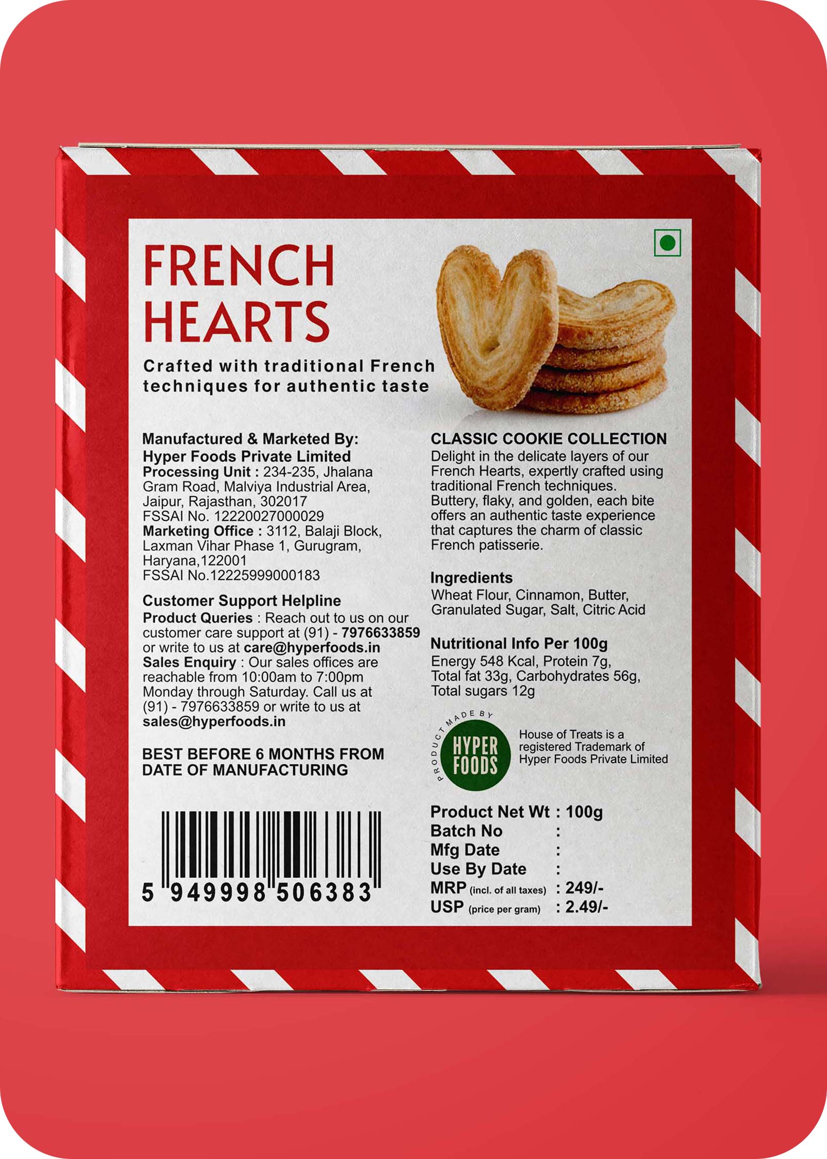 HyperFoods® French Heart Cookies