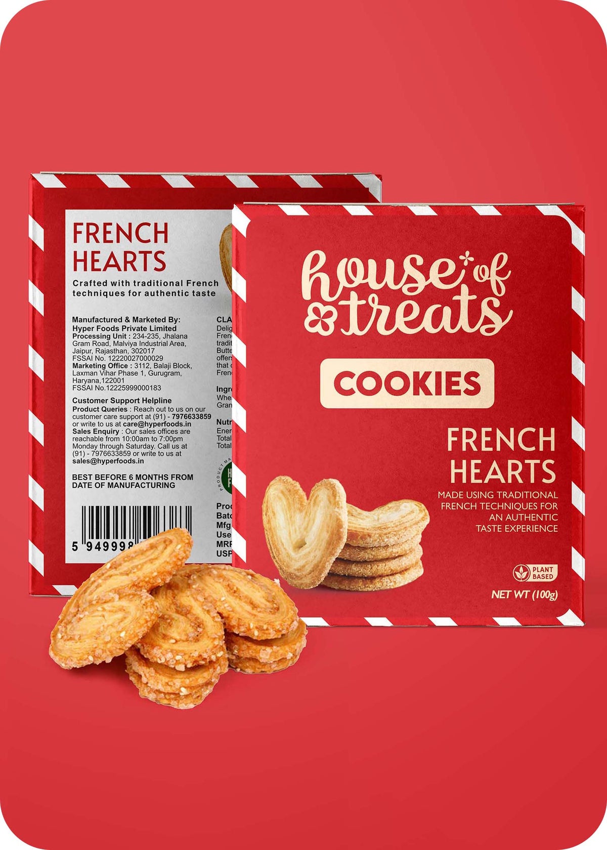 French Heart Cookies