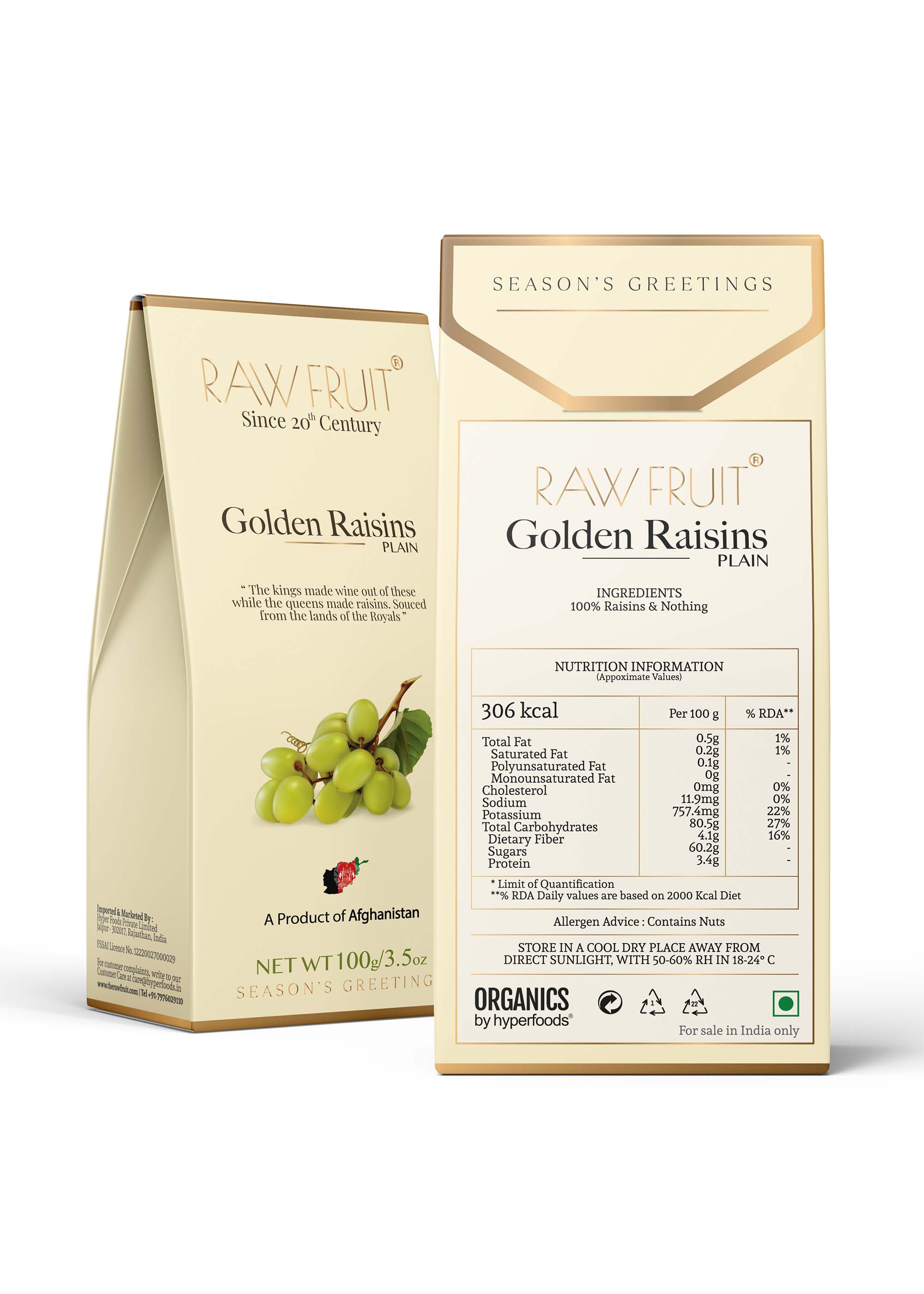 Dry Fruits Combo Pack Cashews, Almonds & Raisins