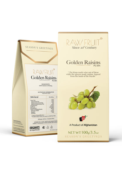 RawFruit Afghanistan Golden Raisins Pack