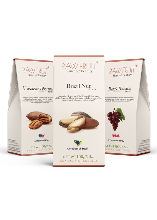 Dry Fruits Combo Pack Brazil Nut, Pecans, & Black Raisins