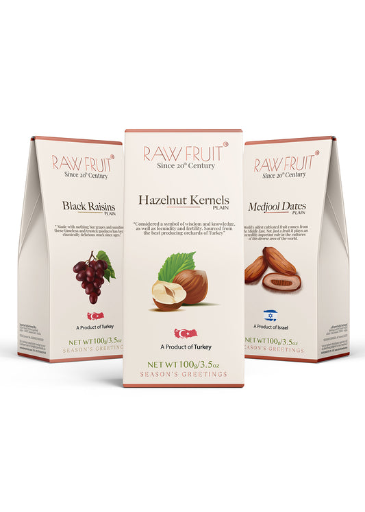 Dry Fruits Combo Pack Hazel Nut, Black Raisins, & Dates