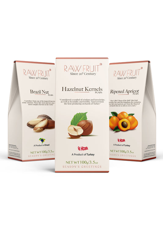 Dry Fruits Combo Pack HazelNut BrazilNut Apricot
