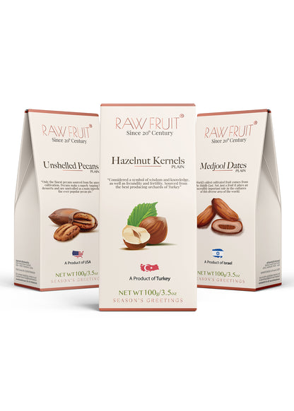 Dry Fruits Combo Pack Hazel Nut, Pecans, & Dates