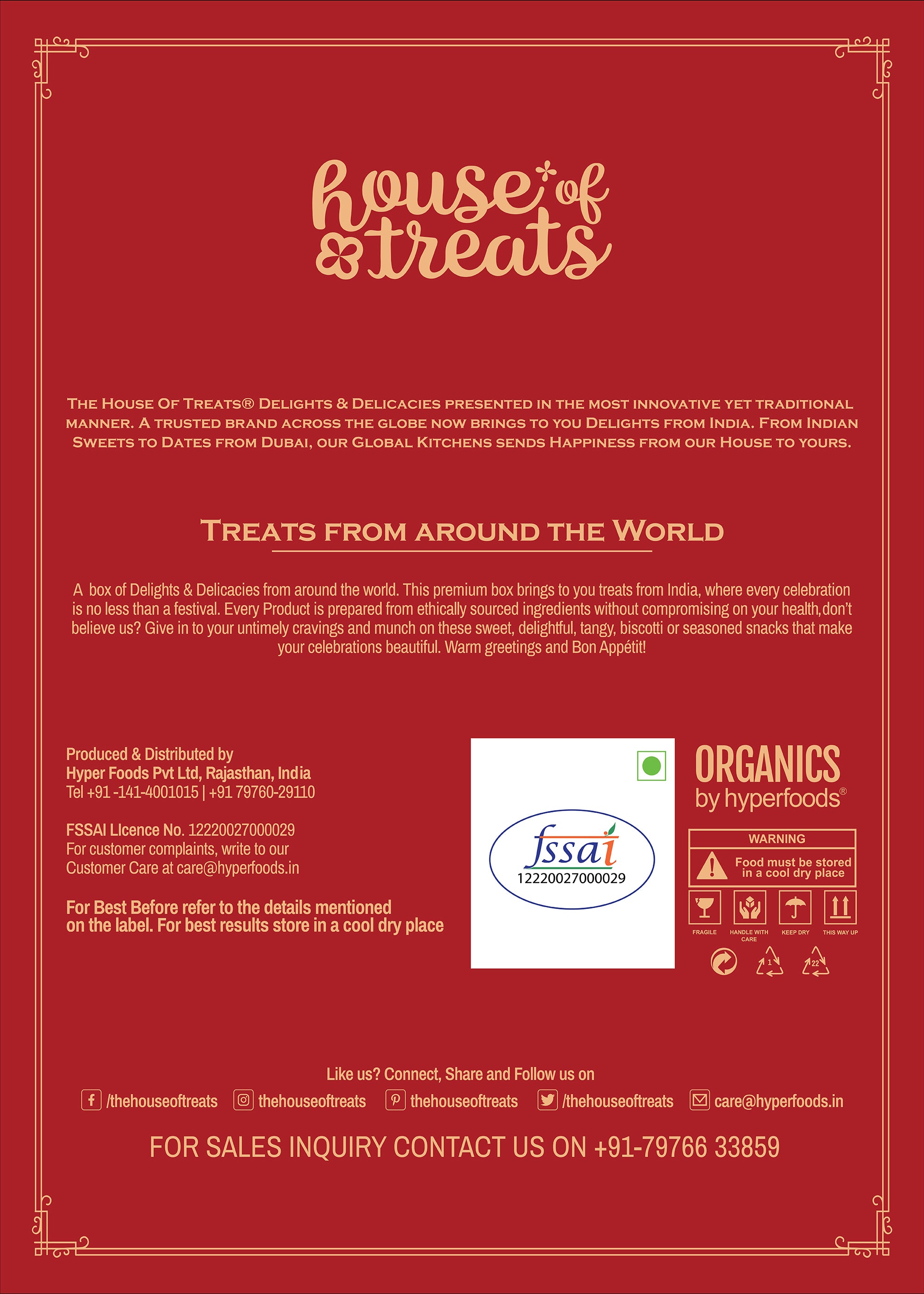 Rakhi Hamper: Sweets & DryFruits with Rakhi
