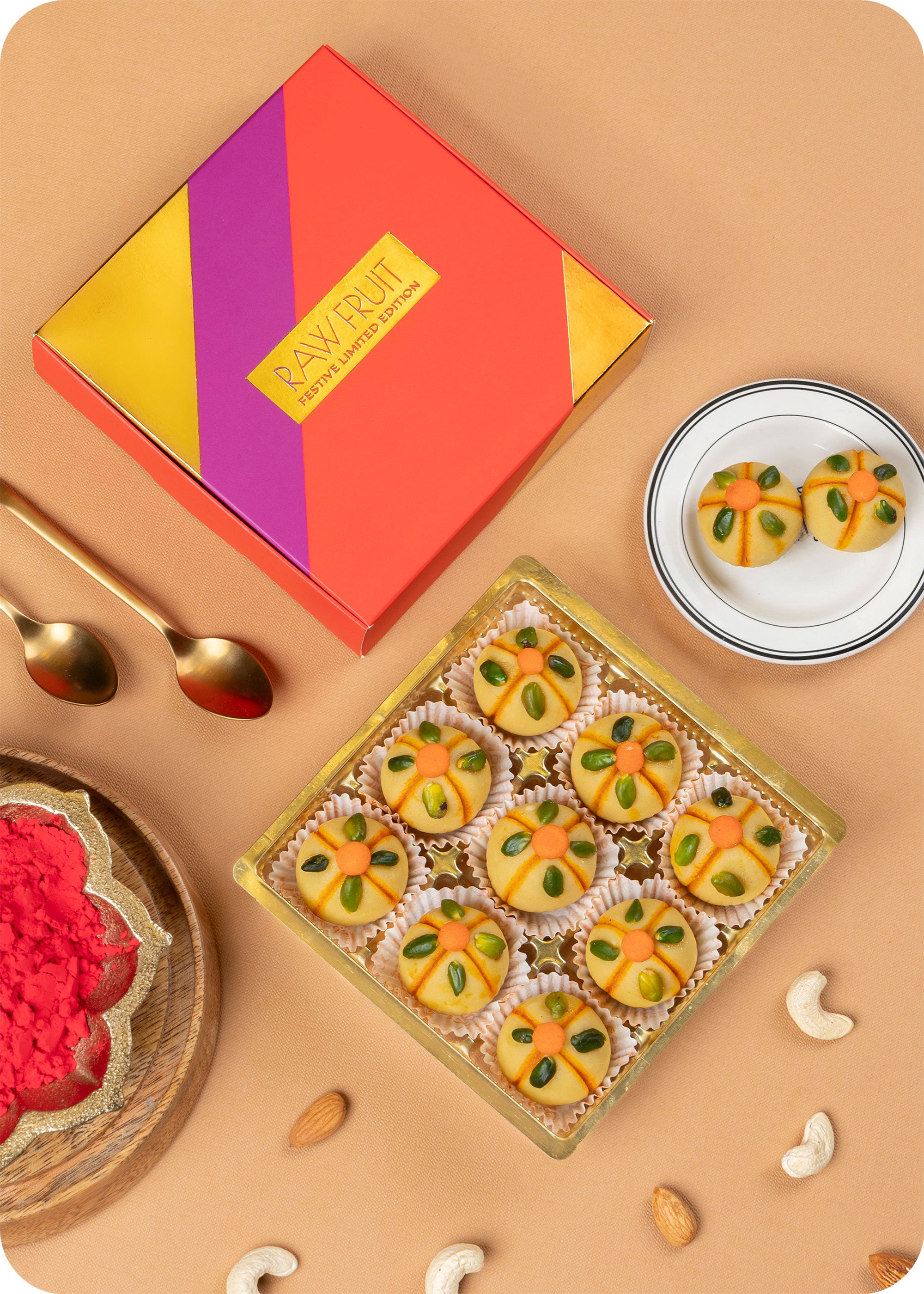 Holi Gift Pack: Sweets & Dry Fruits