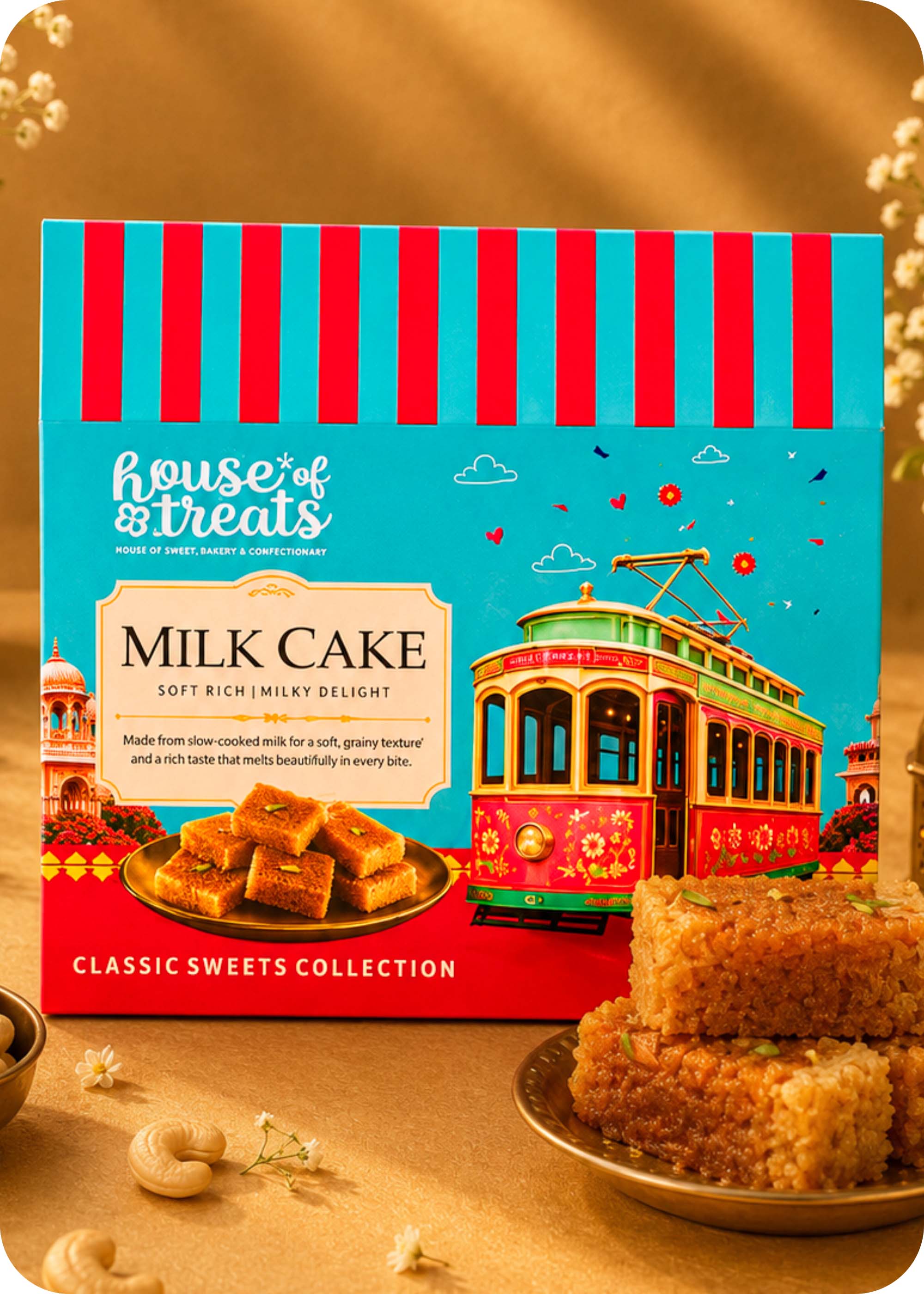 Double Delights : Milk Cake Sweets with Rakhi