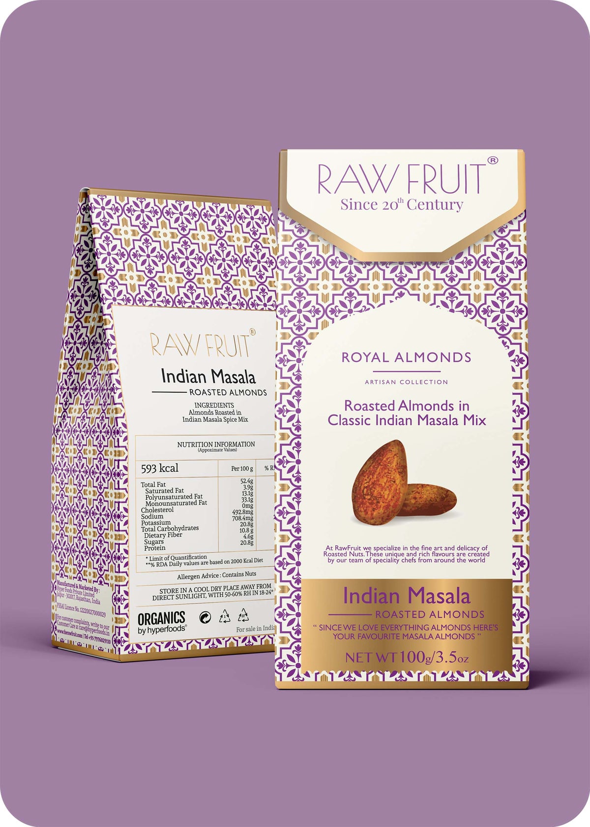 Pink Salted Roasted Almonds Dry Fruits Gift Pack