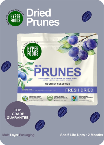 Dried Prunes Resealable Pouch 200gm