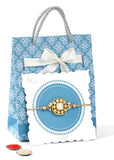 Golden Drops Rakhi Set for Brother