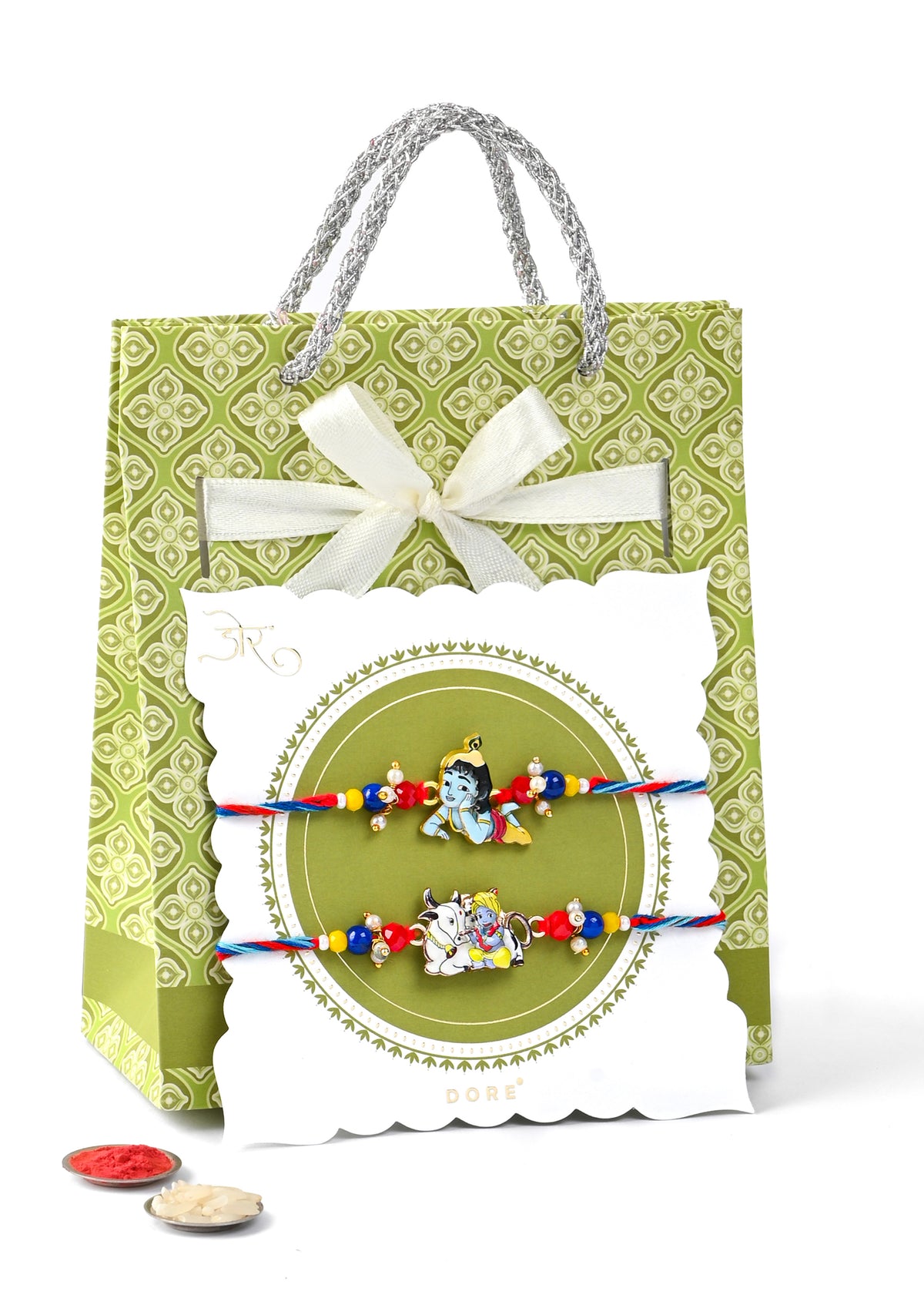 Gokul Duo Rakhi with Set of 2