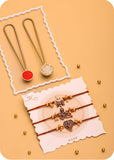 Sweet Treat: Dodha Barfi With Set of 3 Rakhi