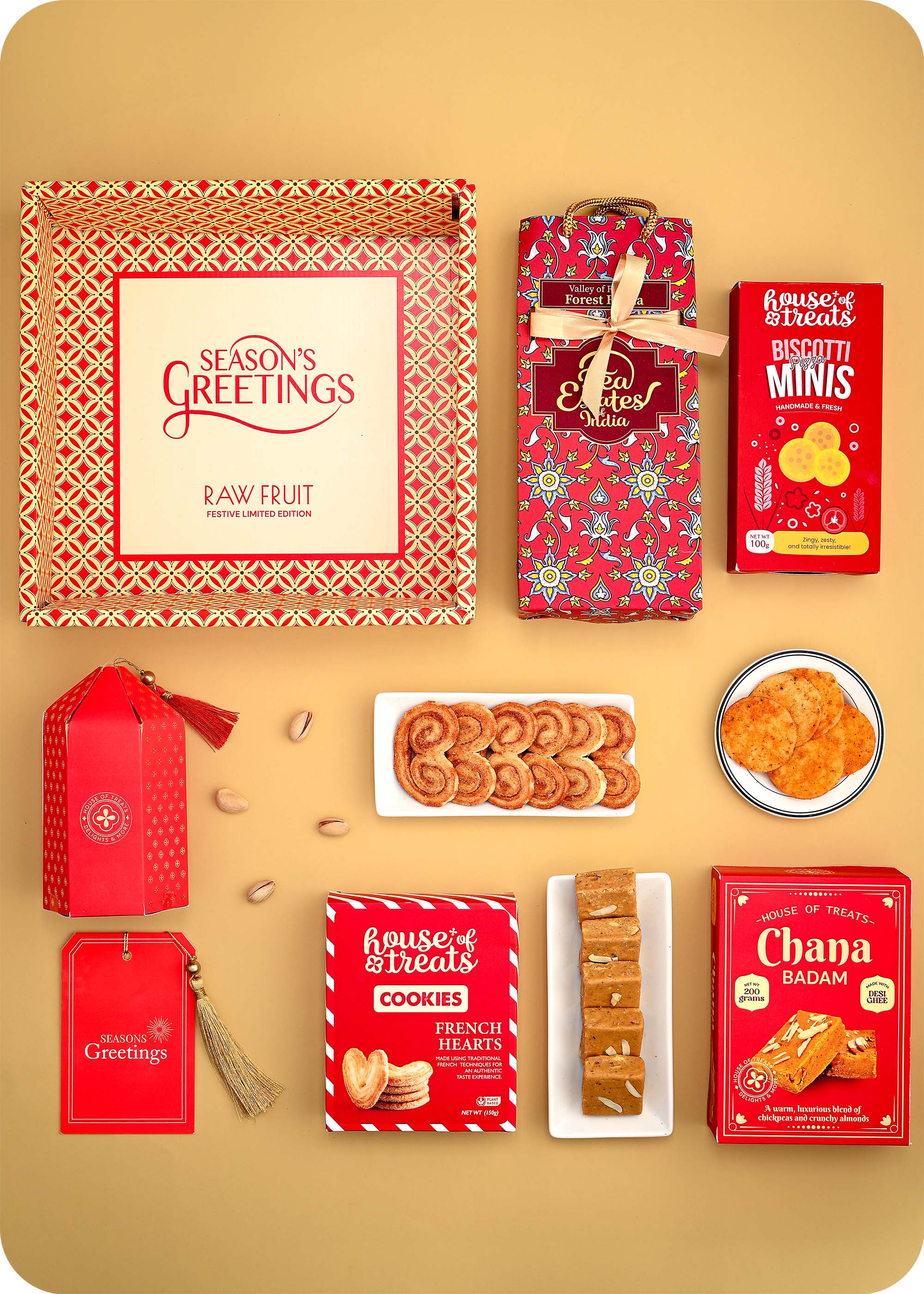 Sweets, Cookies & Snacks with Dry Fruits Gift Hamper