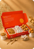 Rakhi Celebration Sweets Gift Pack with Set of 2 Rakhi