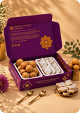 Raksha Bandhan Sweets Gift Pack with Set of 2 Rakhi
