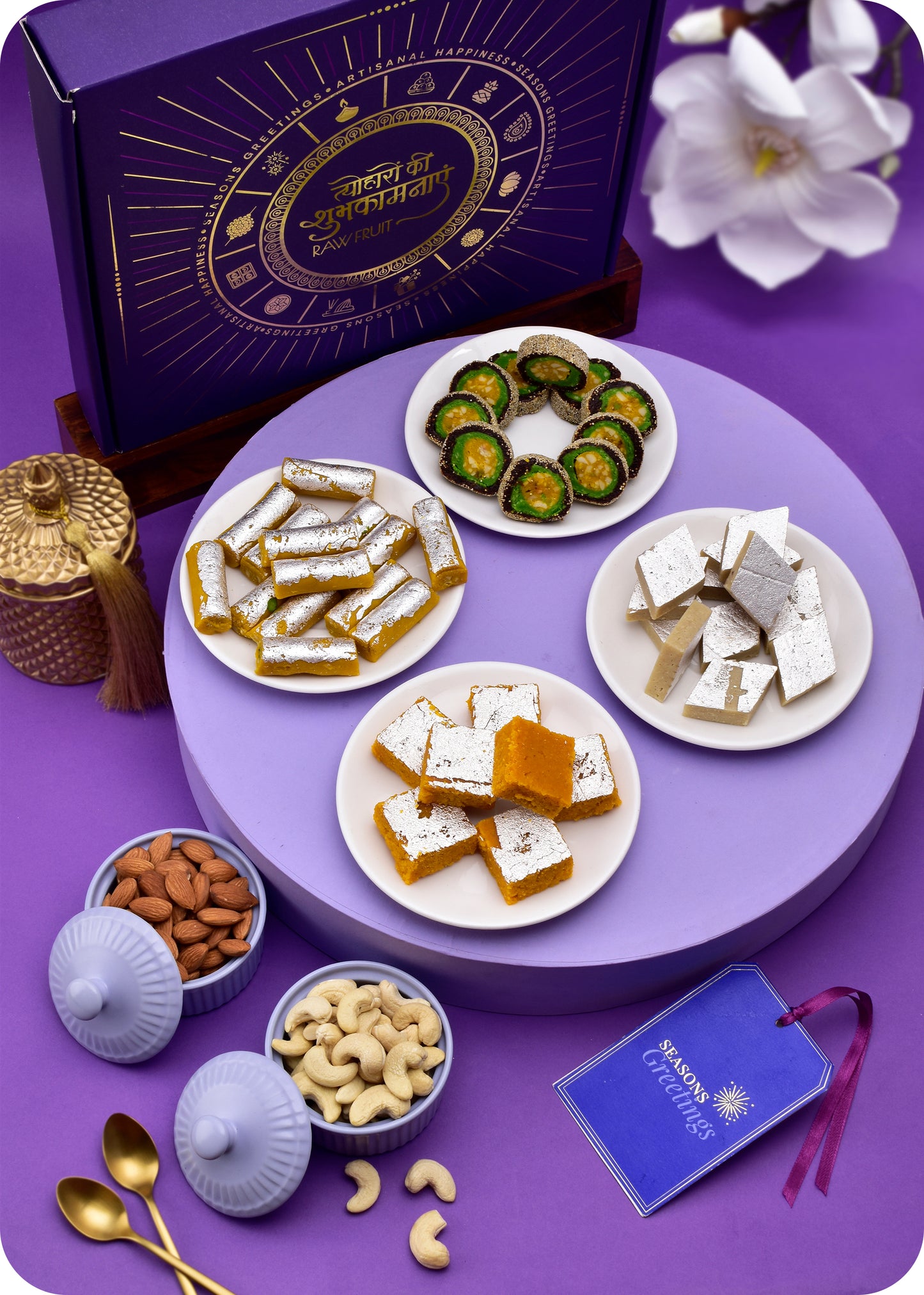 Diwali Sweets Pack of 4 Dryfruits