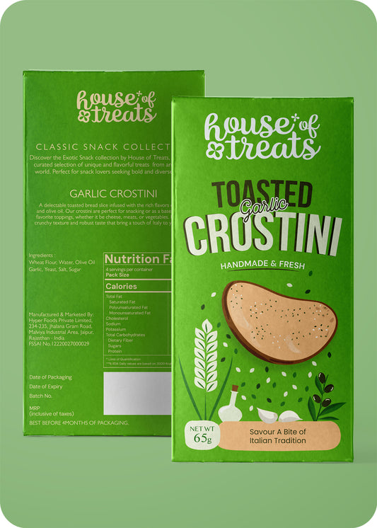 HyperFoods® Toasted Garlic Crostini Snacks