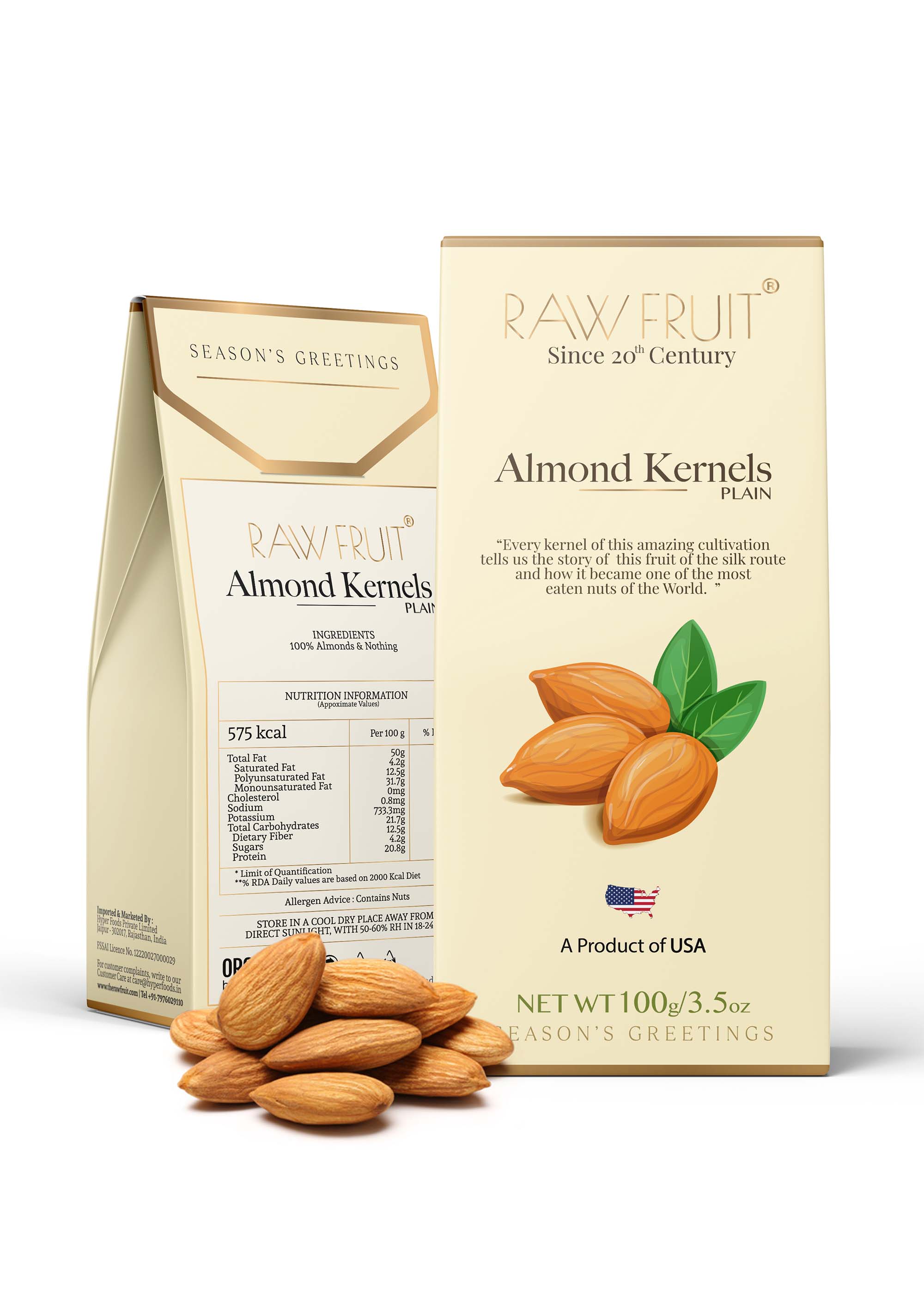 almonds dryfruits pack