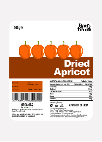 Raw Fruit Dried Apricot