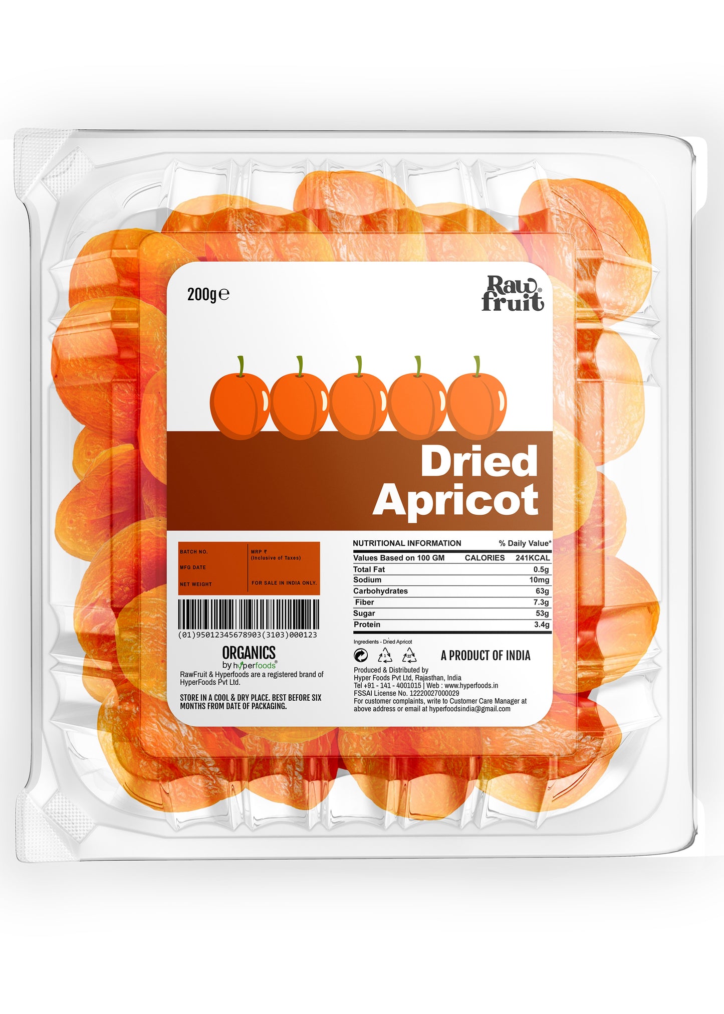 Raw Fruit Dried Apricot