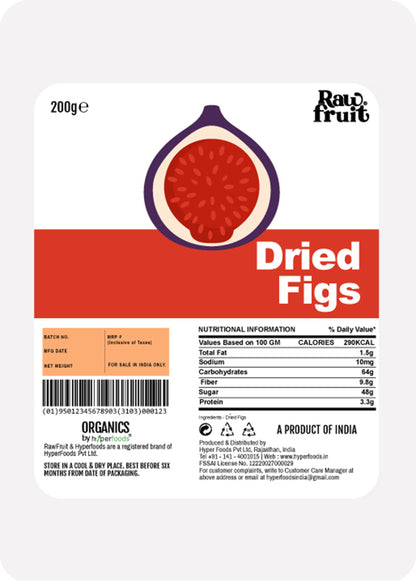 Raw Fruit Dried Figs