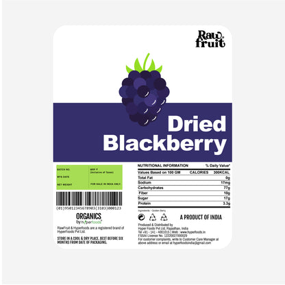 Raw Fruit Dried Blackberry